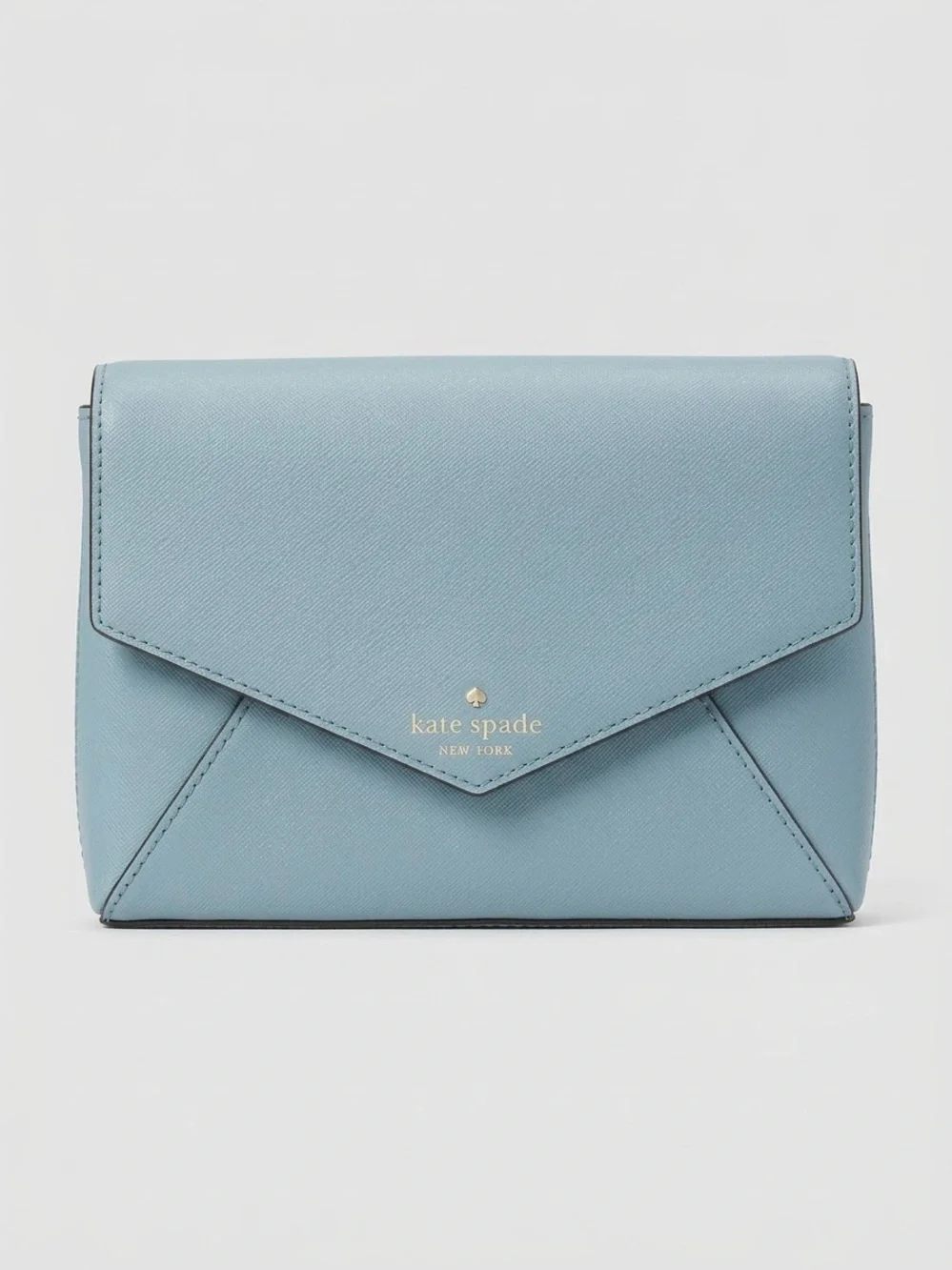 Kate Spade Celeste Blue Cedar Street Monday Saffiano Leather Envelope Crossbody